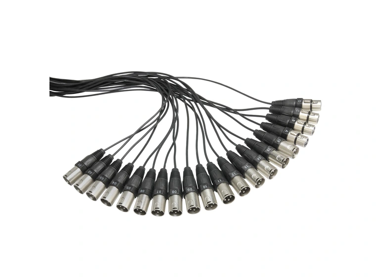 Stageboks 16/4, Metalboks med håndtak, 15m 